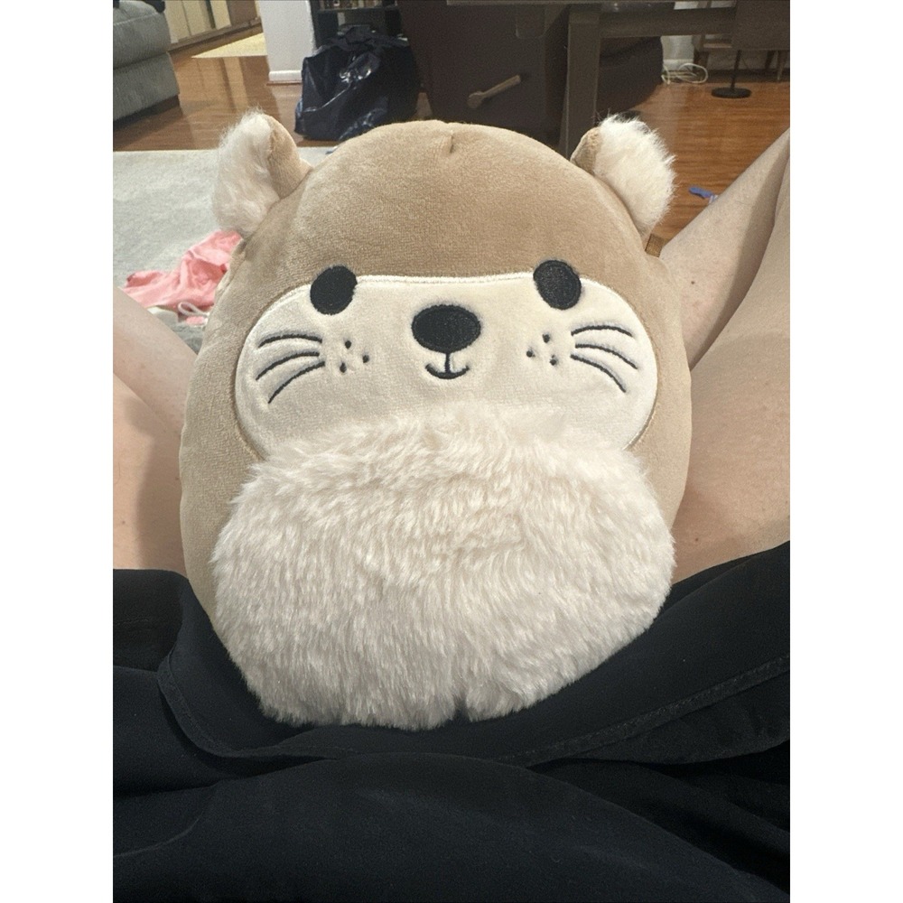 Original Squishmallows Kellytoy Rie the Sea Otter 8" Fuzzy Belly